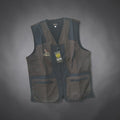Gilet noan verde con ricamo tordo