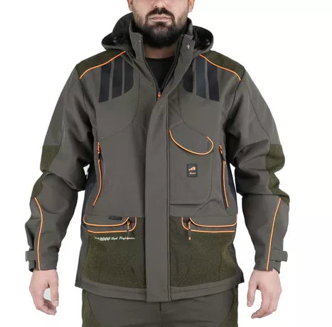 GIACCA MASSERIA VERDE ARANCIO FLUO
